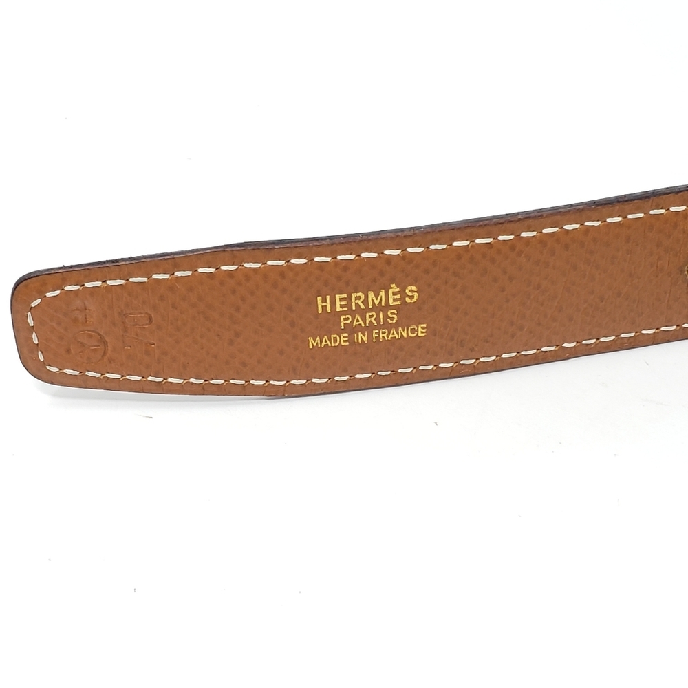 Hermes Belt Mini Constance Reversible Gold-tone - Picture 10 of 13
